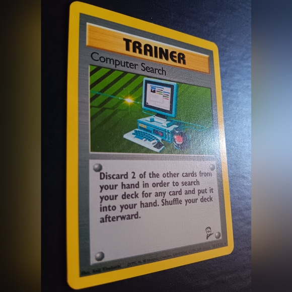 Computer Search Trainer Pokemon Card - Base Set 2 - 101/130 Rare Non-Holo - Picture 4 of 9